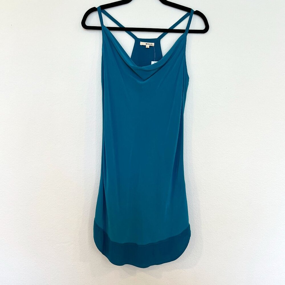 LA Made Teal Silk Dress, Size XS